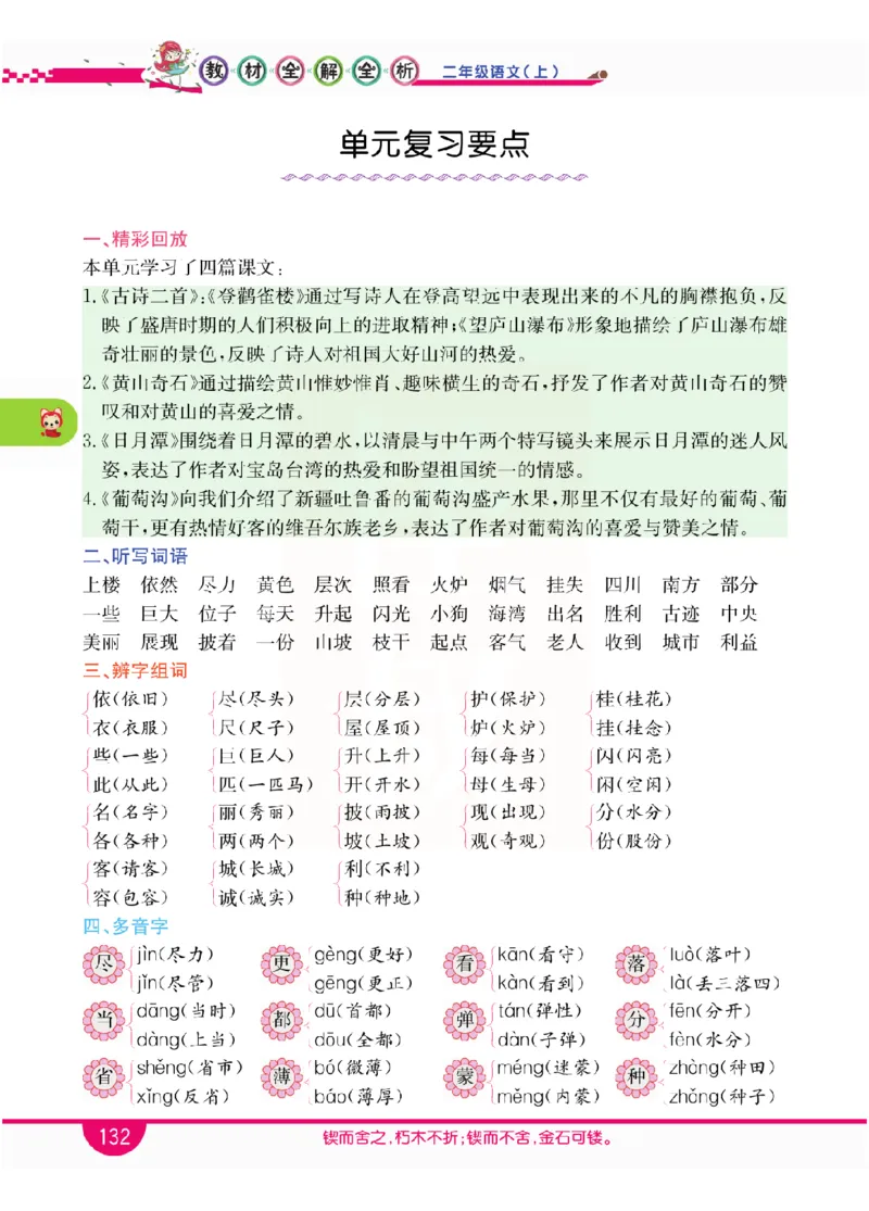 小学教材全解全析-语文2上_《教材全解》小学1-6年级_《小学教材全解全析》_1-6年级上册_语文