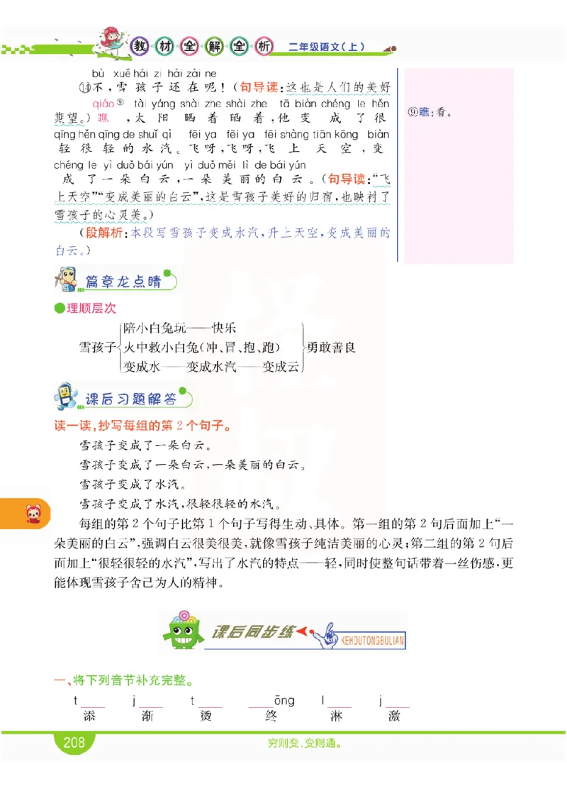 小学教材全解全析-语文2上_《教材全解》小学1-6年级_《小学教材全解全析》_1-6年级上册_语文