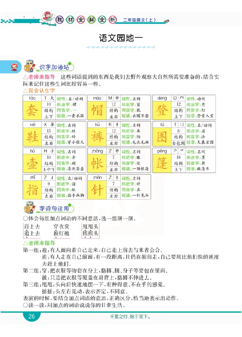 小学教材全解全析-语文2上_《教材全解》小学1-6年级_《小学教材全解全析》_1-6年级上册_语文
