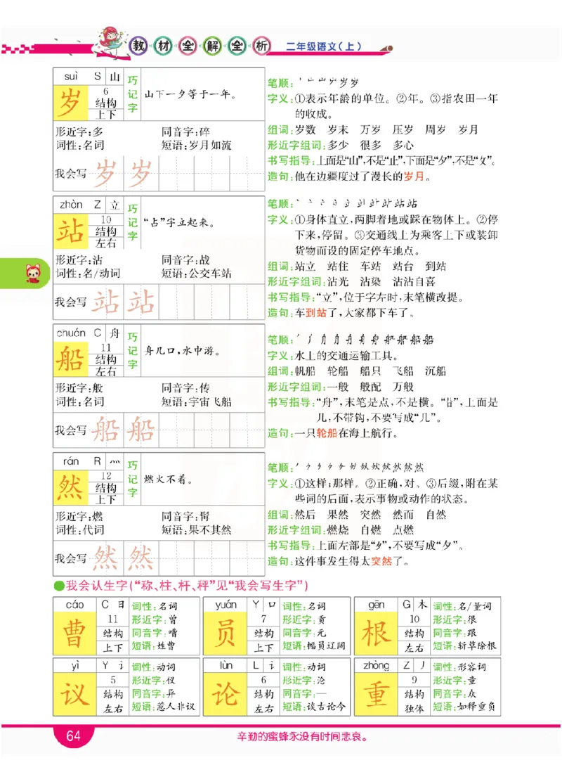 小学教材全解全析-语文2上_《教材全解》小学1-6年级_《小学教材全解全析》_1-6年级上册_语文