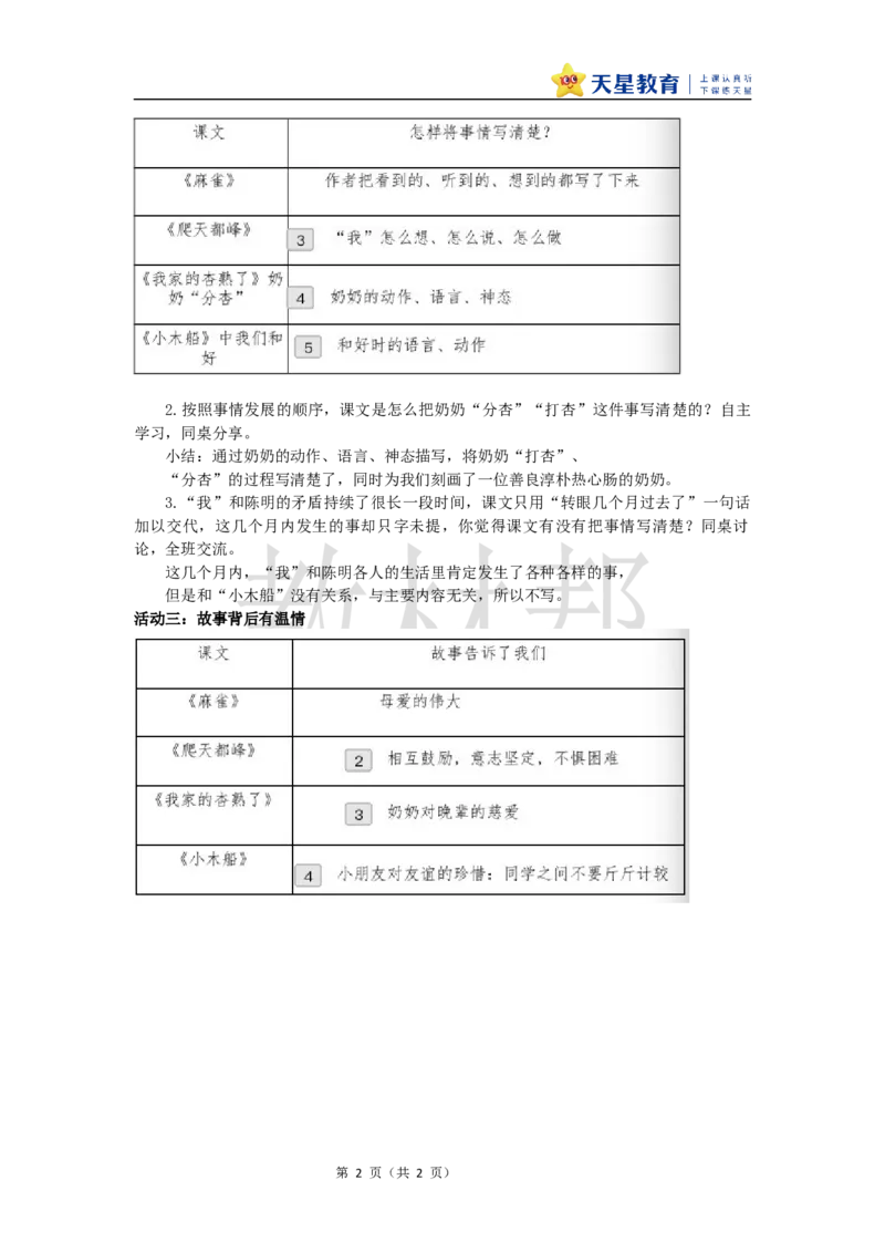 教学设计《习作例文：我家的杏熟了、小木船》_25秋《教材帮练习帮》系列_2026版小学《教材帮整书课件》1-6年级上册（语文）（人教版）_四上_习作例文与习作