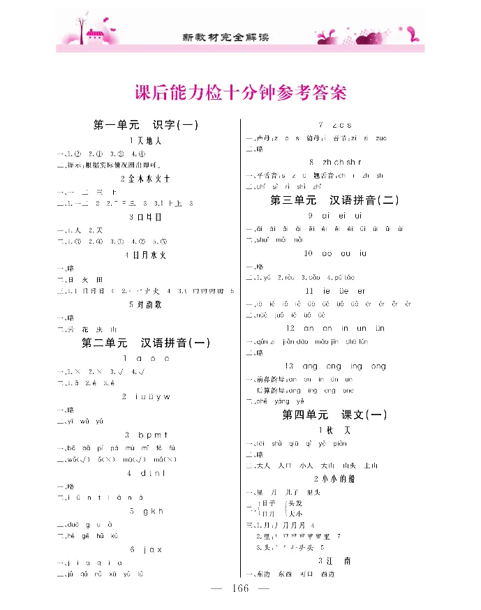 新教材完全解读语文1年级上_《教材全解》小学1-6年级_《新教材完全解读》_小学语文