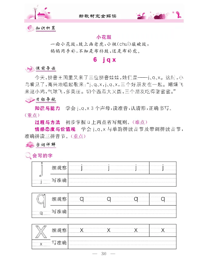 新教材完全解读语文1年级上_《教材全解》小学1-6年级_《新教材完全解读》_小学语文