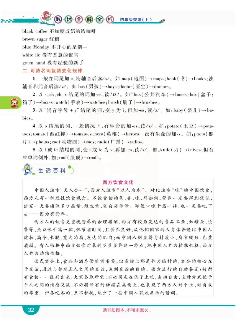 小学教材全解全析-人教数英语4上_《教材全解》小学1-6年级_《小学教材全解全析》_1-6年级上册_英语