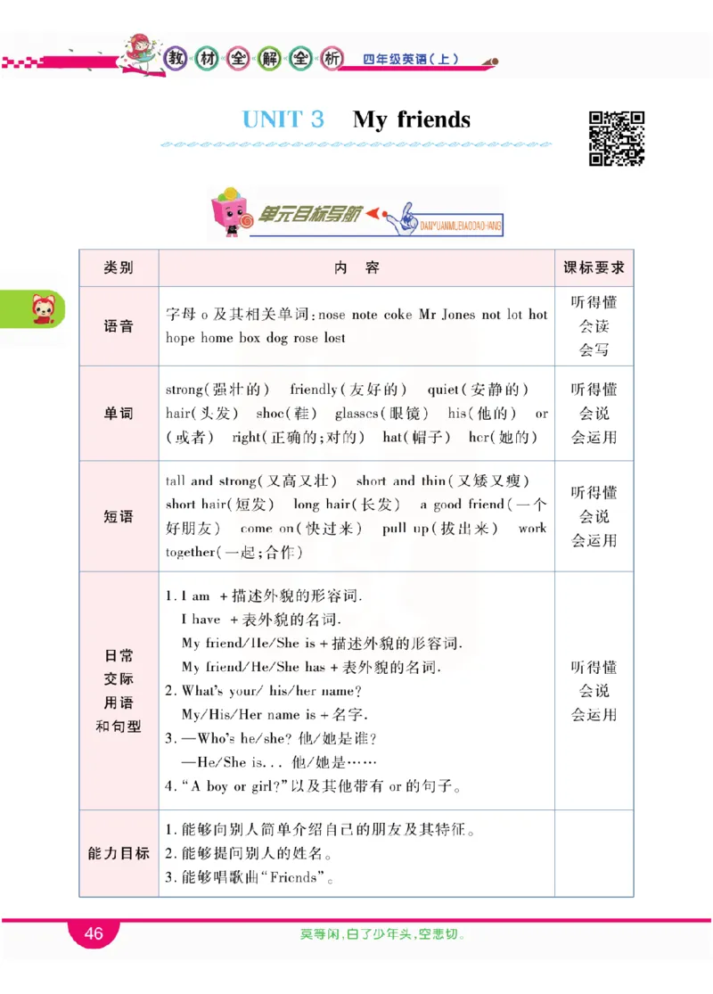 小学教材全解全析-人教数英语4上_《教材全解》小学1-6年级_《小学教材全解全析》_1-6年级上册_英语
