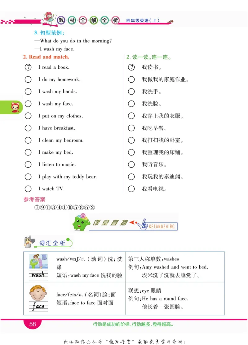 小学教材全解全析四年级上册英语冀教版_《教材全解》小学1-6年级_《小学教材全解全析》_1-6年级上册_英语