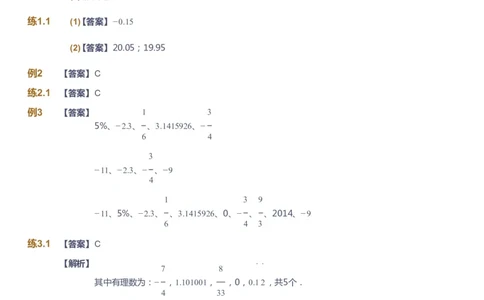 课本+自我巩固+课堂落实（答案）_《爱学习》小学初中数学和奥数资料_高斯数学爱学习课件_6人教初中能力强化_初一高斯数学能力强化_初一数学能力强化_暑数学7阶能力强化