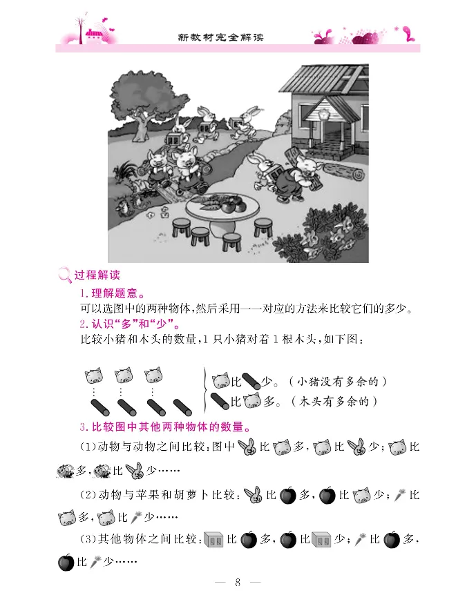 新教材完全解读数学1年级上_《教材全解》小学1-6年级_《新教材完全解读》_小学数学