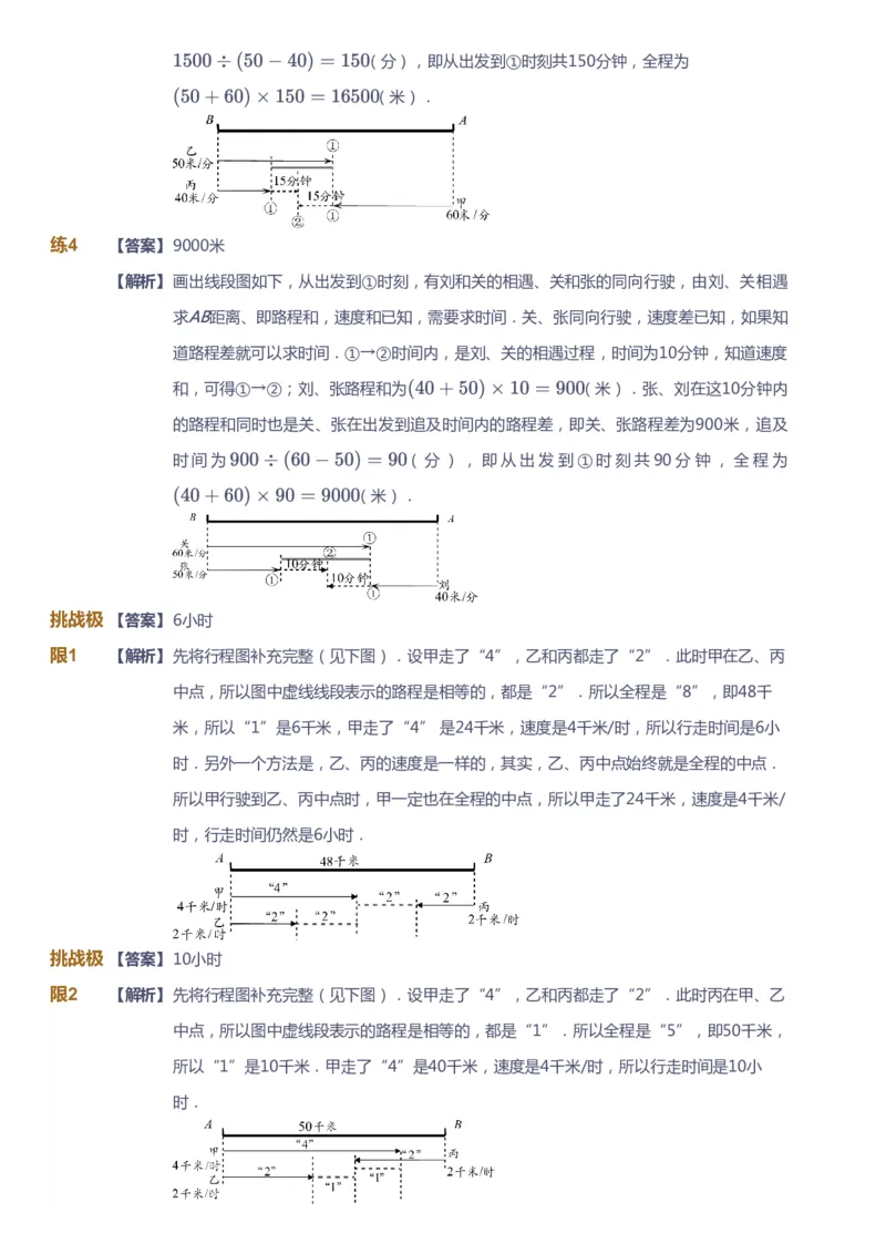课本+自我巩固+课堂落实（答案）_《爱学习》小学初中数学和奥数资料_高斯数学爱学习课件_4奥数思维创新_四年级高斯数学思维创新_寒数学4阶思维创新
