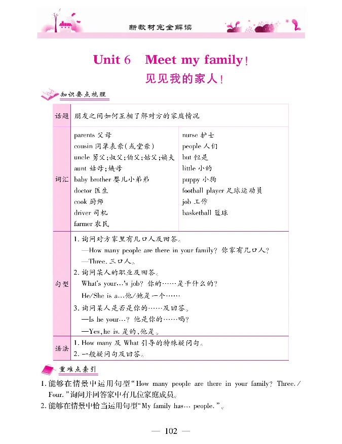 新教材完全解读人教pep英语4年级上_《教材全解》小学1-6年级_《新教材完全解读》_小学英语