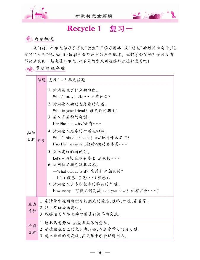 新教材完全解读人教pep英语4年级上_《教材全解》小学1-6年级_《新教材完全解读》_小学英语