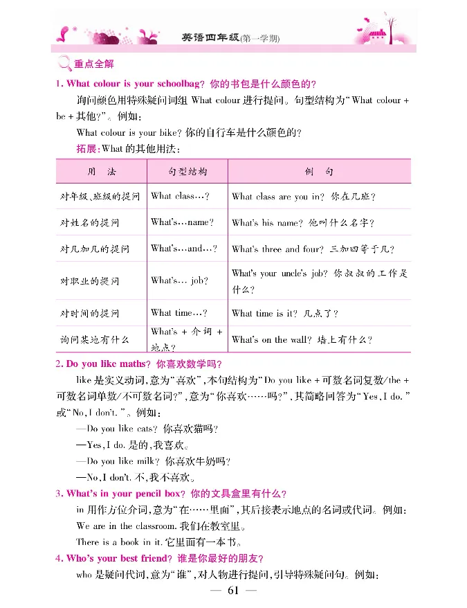 新教材完全解读人教pep英语4年级上_《教材全解》小学1-6年级_《新教材完全解读》_小学英语