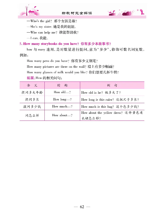 新教材完全解读人教pep英语4年级上_《教材全解》小学1-6年级_《新教材完全解读》_小学英语
