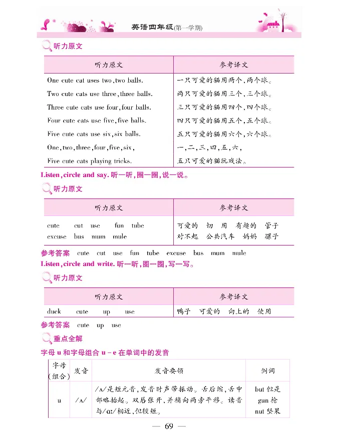 新教材完全解读人教pep英语4年级上_《教材全解》小学1-6年级_《新教材完全解读》_小学英语