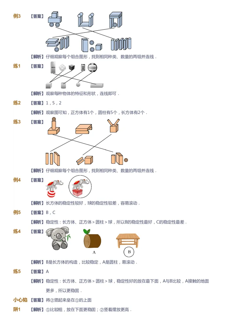 课本+自我巩固+课堂落实（答案）-gs_《爱学习》小学初中数学和奥数资料_高斯数学爱学习课件_1人教小学能力提高_1年级能力提高春秋寒暑课件_暑高斯数学1阶能力提高-gs出品