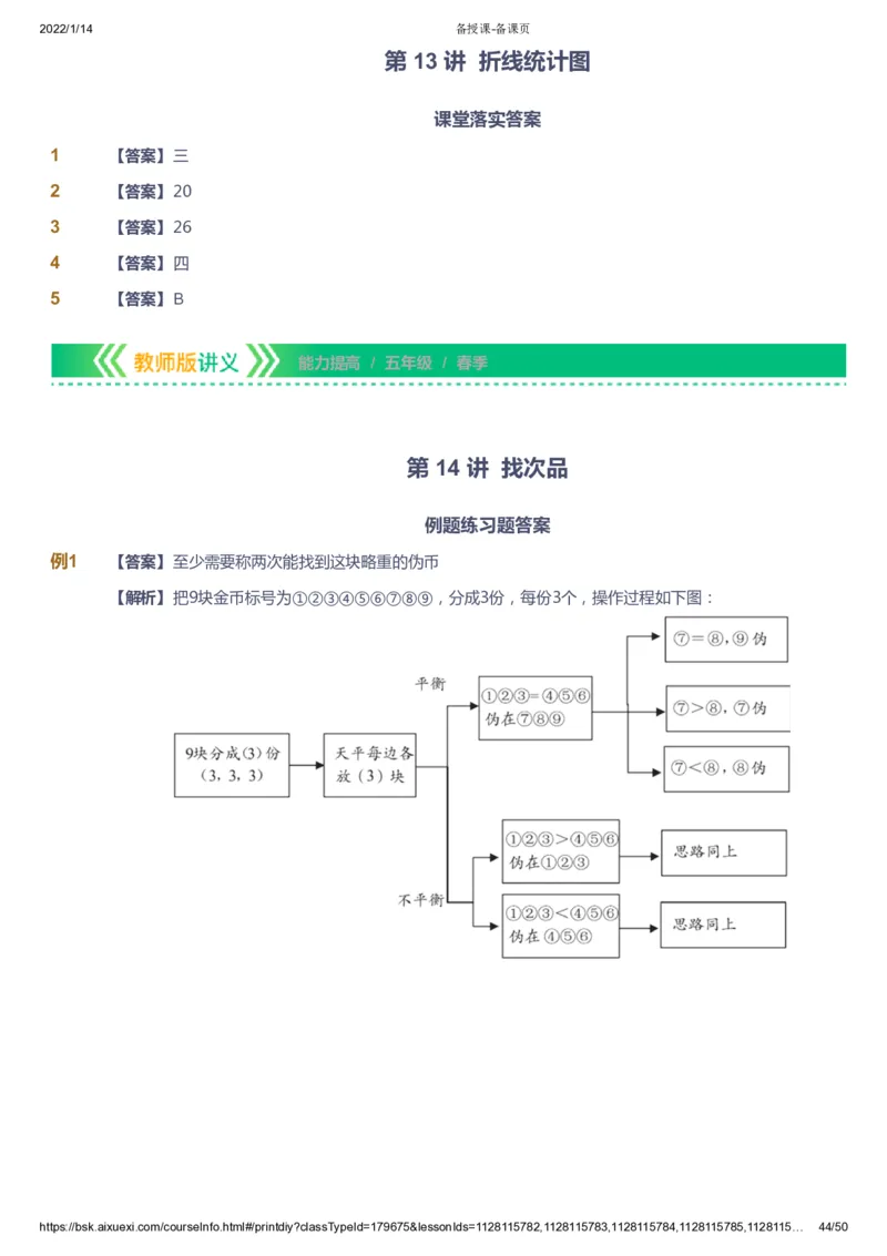 课本+自我巩固+课堂落实（答案）-gs_《爱学习》小学初中数学和奥数资料_高斯数学爱学习课件_1人教小学能力提高_5年级能力提高课件春秋寒暑_5年级能力提高课件春季-gs出品