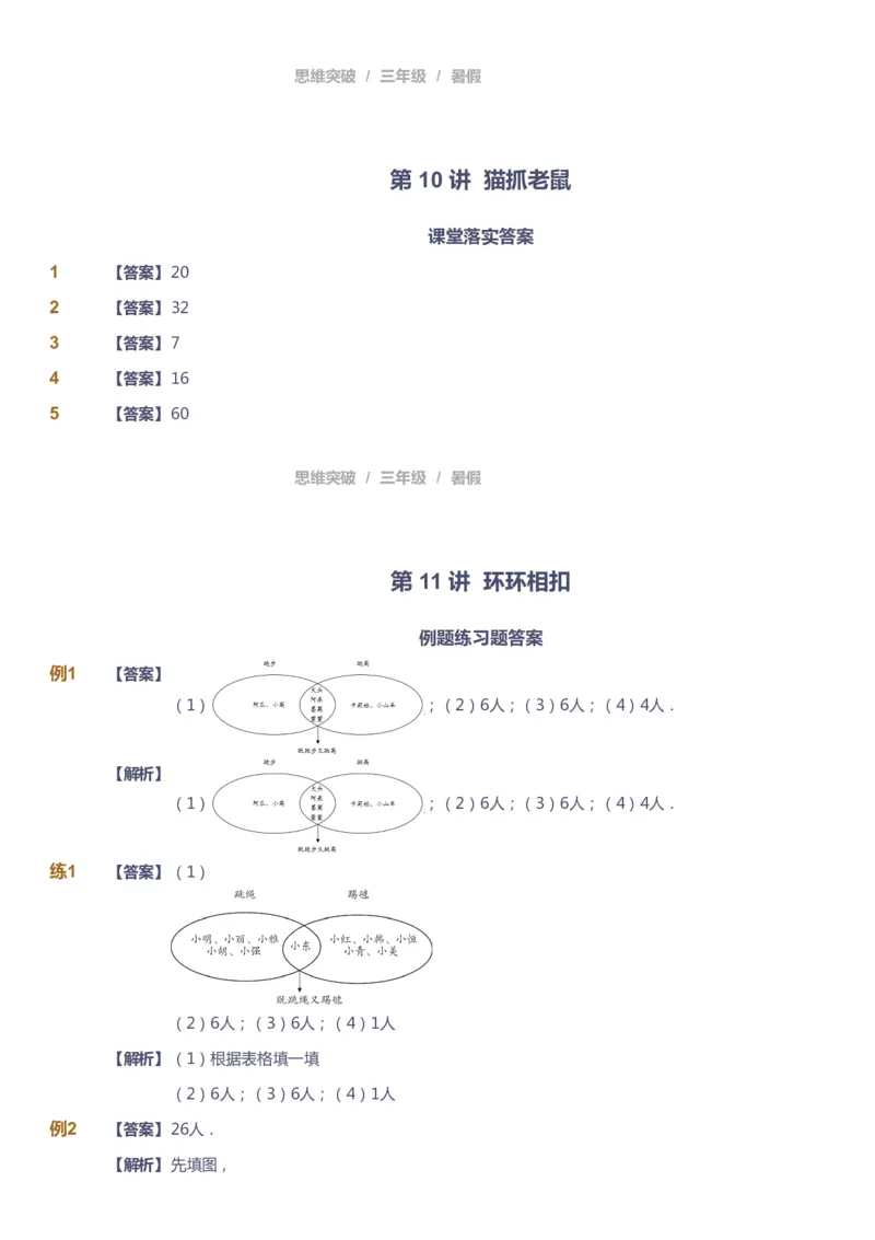 课本+自我巩固+课堂落实（答案）_《爱学习》小学初中数学和奥数资料_高斯数学爱学习课件_3奥数思维突破_高斯爱学习思维突破奥数1-6阶四季版34年级_3年级思维突破春秋寒暑课件_332