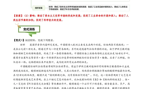 专题12影响意义类非选择题（解析版）_07高考历史_2025年新高考资料_二轮复习_01高考语文等多个文件_2025年高考历史二轮热点题型归纳与变式演练（新高考通用）