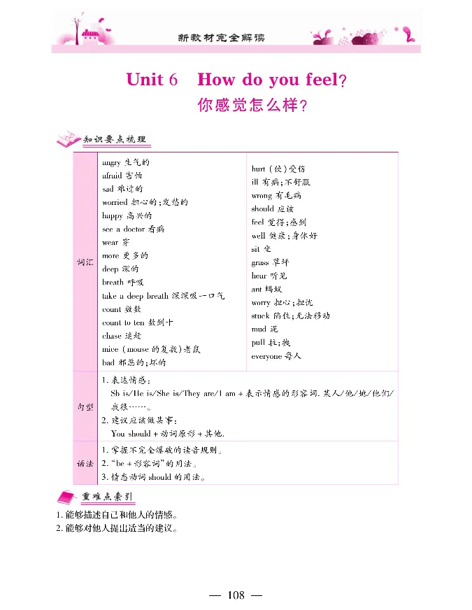 新教材完全解读人教pep英语6年级上_《教材全解》小学1-6年级_《新教材完全解读》_小学英语