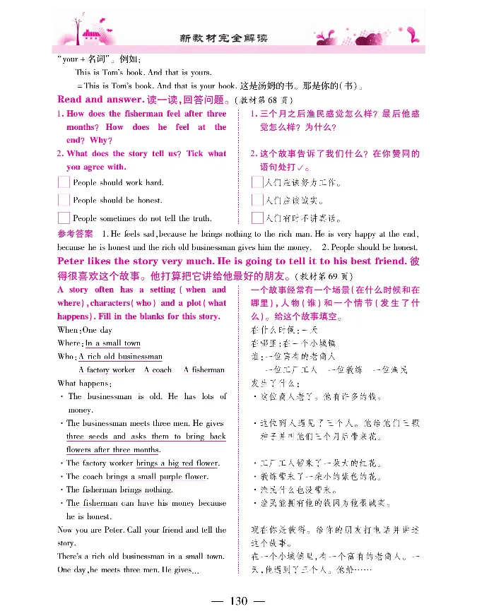 新教材完全解读人教pep英语6年级上_《教材全解》小学1-6年级_《新教材完全解读》_小学英语