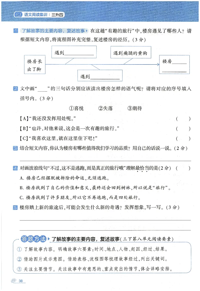 语文（三升四）学霸的暑假语文阅读集训25年_25年1-6年级语文《学霸暑假语文阅读集训》