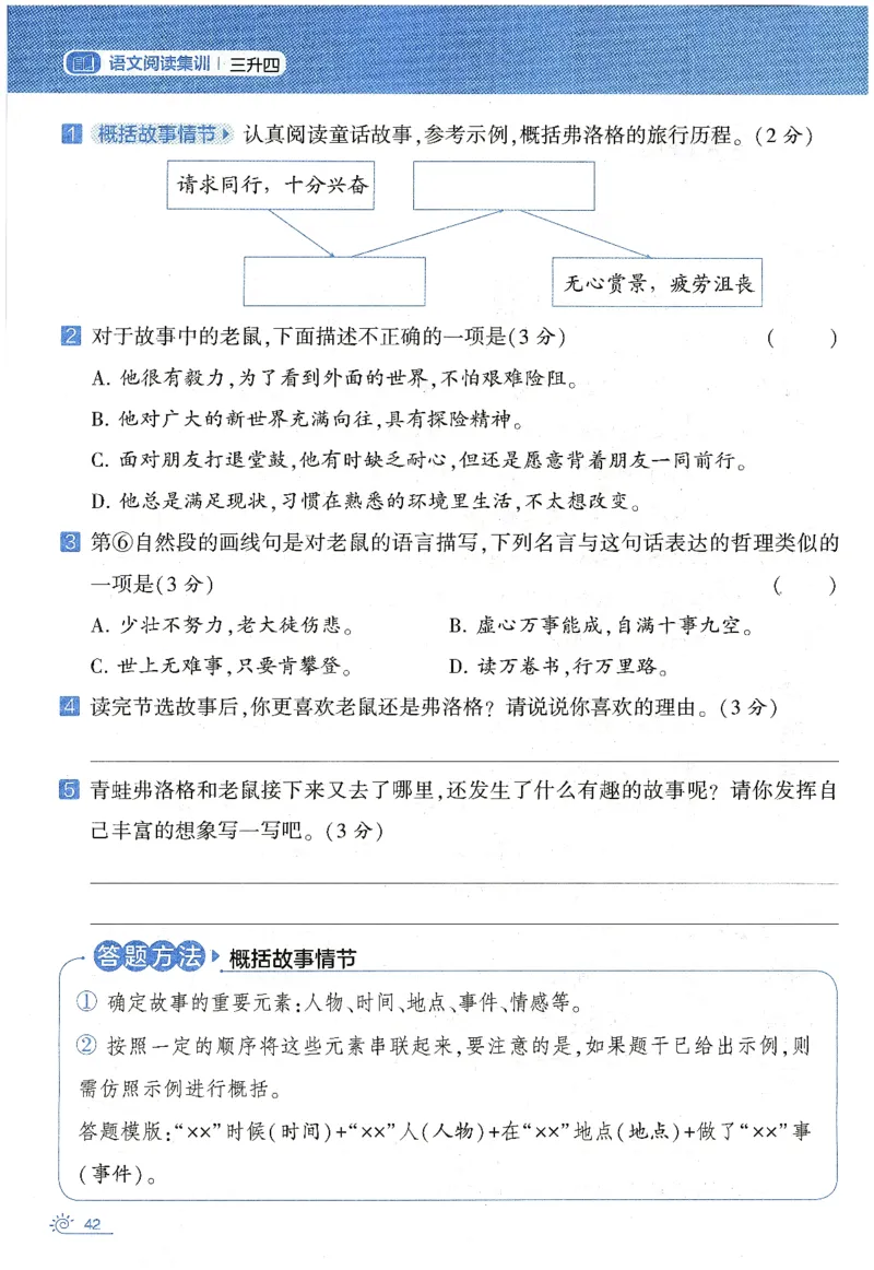 语文（三升四）学霸的暑假语文阅读集训25年_25年1-6年级语文《学霸暑假语文阅读集训》