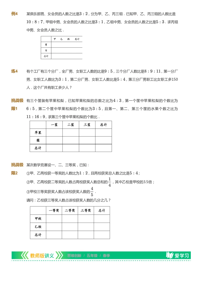 课本+自我巩固+课堂落实_《爱学习》小学初中数学和奥数资料_高斯数学爱学习课件_4奥数思维创新_五年级高斯数学思维创新_春数学5阶思维创新