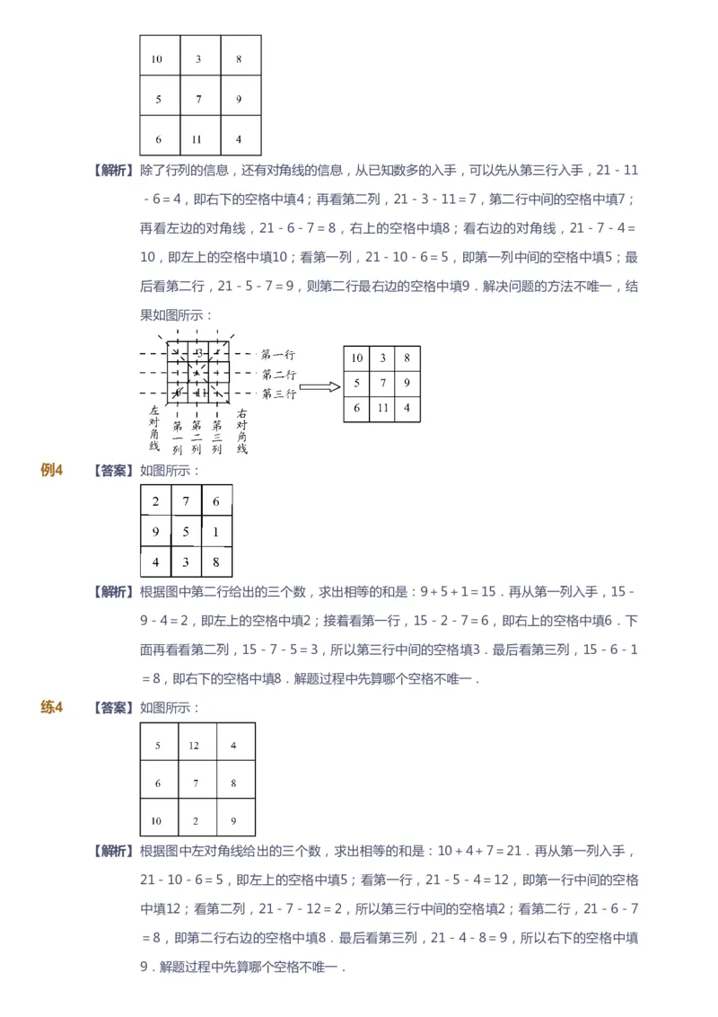 课本+自我巩固+课堂落实（答案）_《爱学习》小学初中数学和奥数资料_高斯数学爱学习课件_2人教小学能力强化_二年级高斯数学能力强化_秋数学2阶能力强化