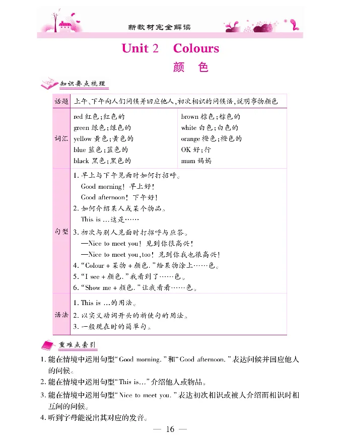 新教材完全解读人教pep英语3年级上_《教材全解》小学1-6年级_《新教材完全解读》_小学英语