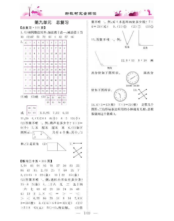 新教材完全解读数学2年级上_《教材全解》小学1-6年级_《新教材完全解读》_小学数学