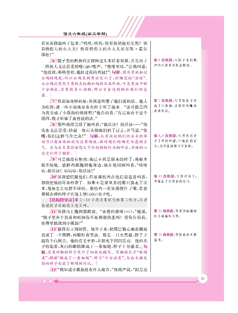 新教材完全解读语文6年级下_《教材全解》小学1-6年级_《新教材完全解读》_小学语文