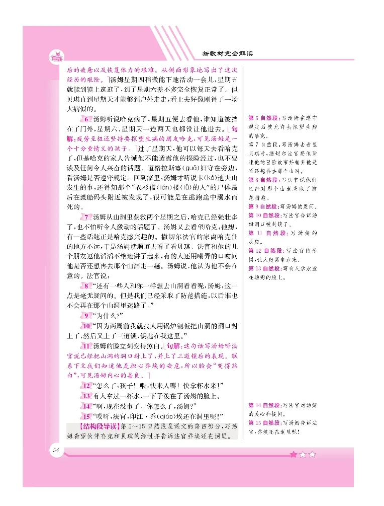 新教材完全解读语文6年级下_《教材全解》小学1-6年级_《新教材完全解读》_小学语文