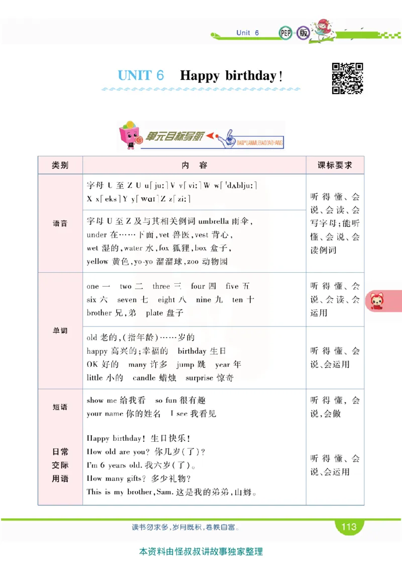 小学教材全解全析-人教数英语3上_《教材全解》小学1-6年级_《小学教材全解全析》_1-6年级上册_英语