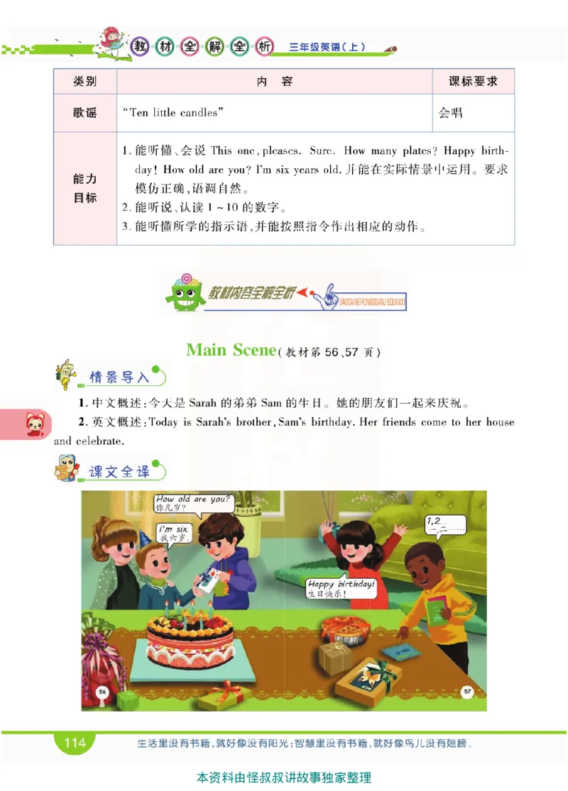小学教材全解全析-人教数英语3上_《教材全解》小学1-6年级_《小学教材全解全析》_1-6年级上册_英语