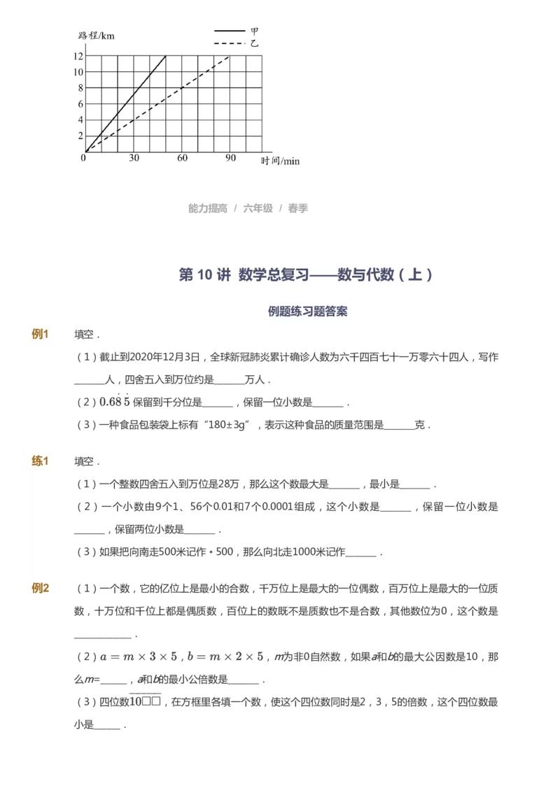 课本+自我巩固+课堂落实_《爱学习》小学初中数学和奥数资料_高斯数学爱学习课件_8北师小学能力提高_爱学习北师大1-6能力提高课件5+6_数学6阶能力提高_春数学6阶能力提高