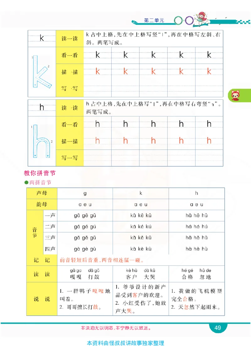 小学教材全解全析-语文1上_《教材全解》小学1-6年级_《小学教材全解全析》_1-6年级上册_语文