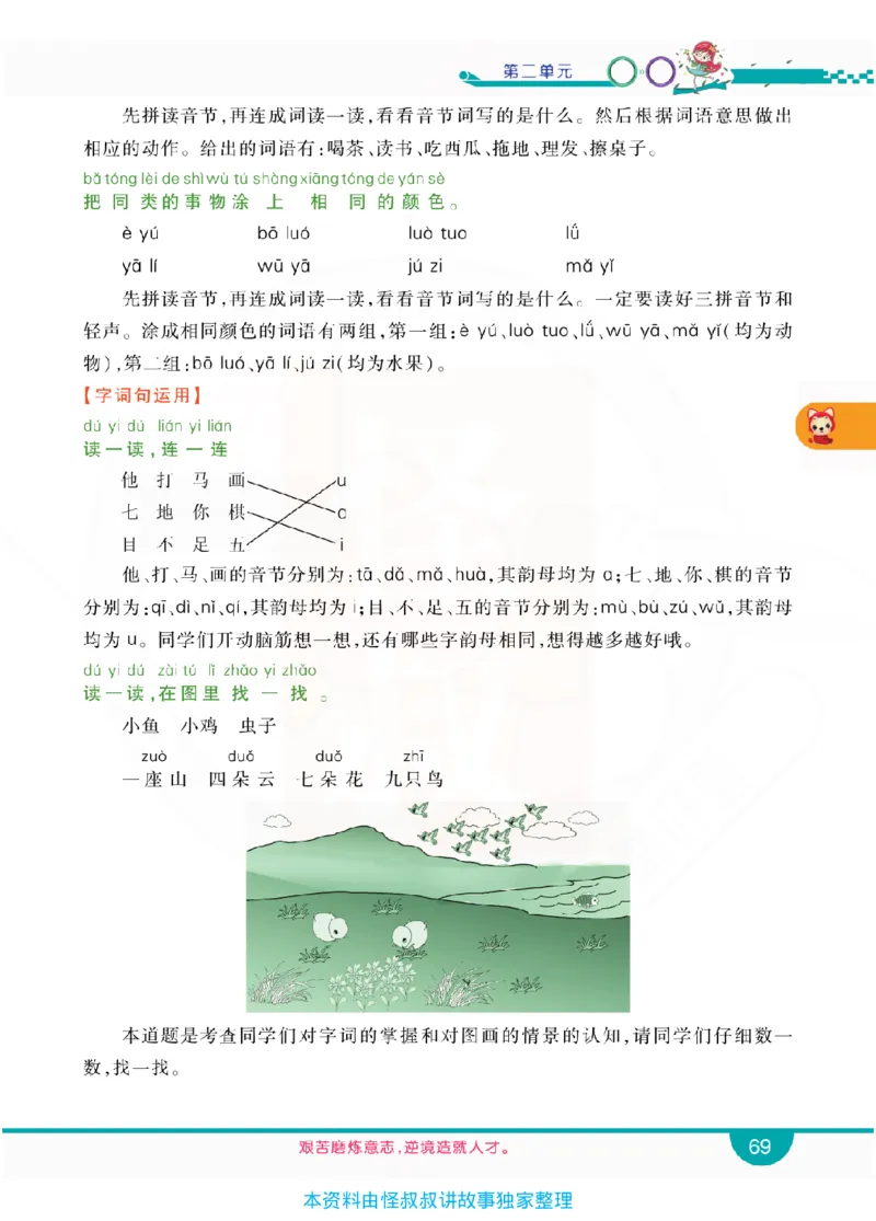 小学教材全解全析-语文1上_《教材全解》小学1-6年级_《小学教材全解全析》_1-6年级上册_语文