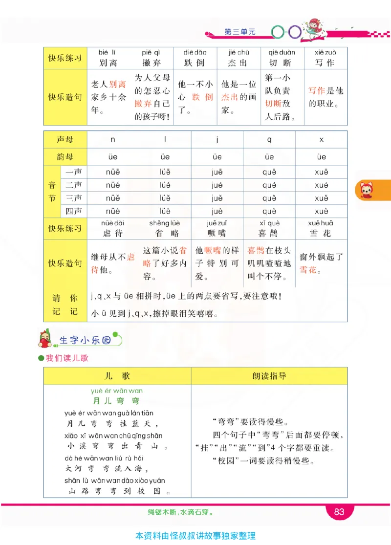 小学教材全解全析-语文1上_《教材全解》小学1-6年级_《小学教材全解全析》_1-6年级上册_语文