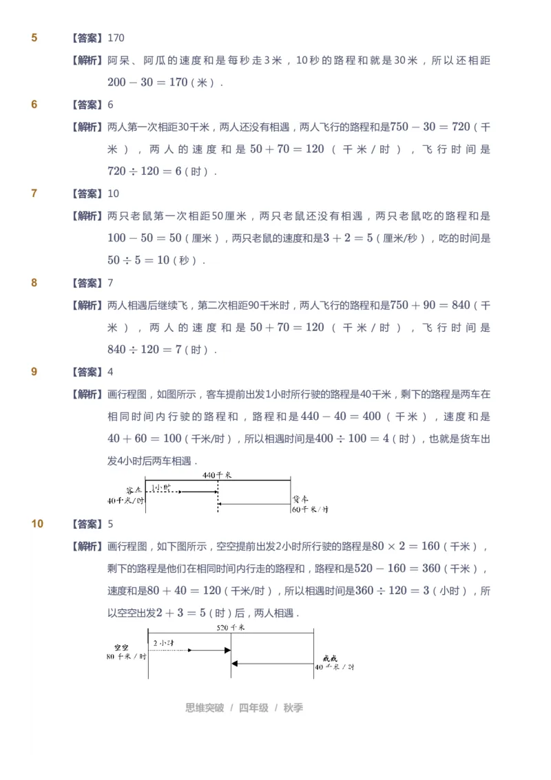 课本+自我巩固+课堂落实（答案）_《爱学习》小学初中数学和奥数资料_高斯数学爱学习课件_3奥数思维突破_高斯爱学习思维突破奥数1-6阶四季版34年级_4年级思维突破春秋寒暑课件_485