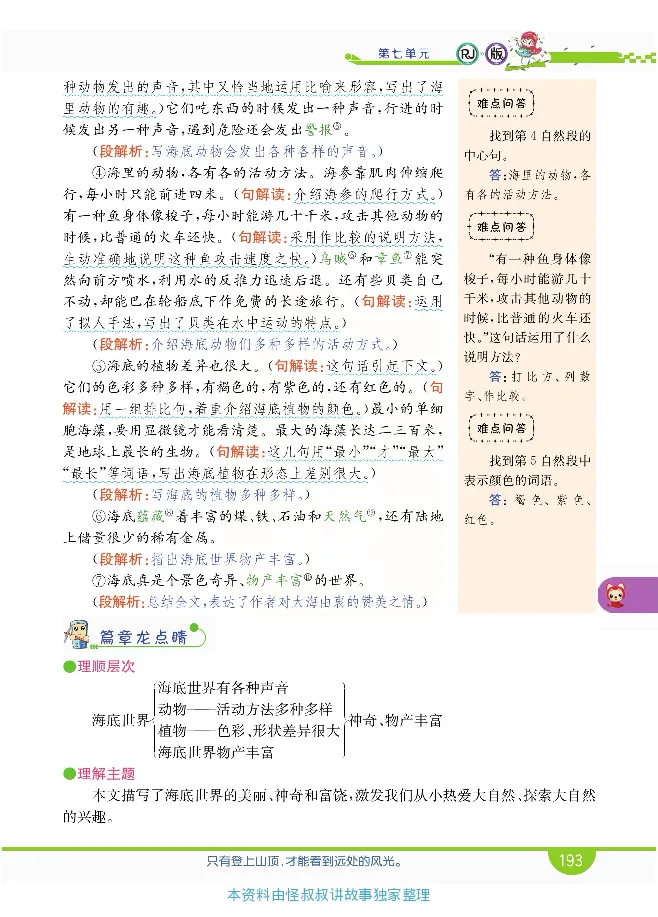 小学教材全解全析-语文3下_《教材全解》小学1-6年级_《小学教材全解全析》_1-6年级下册_语文