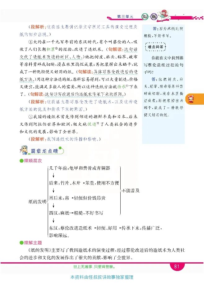小学教材全解全析-语文3下_《教材全解》小学1-6年级_《小学教材全解全析》_1-6年级下册_语文