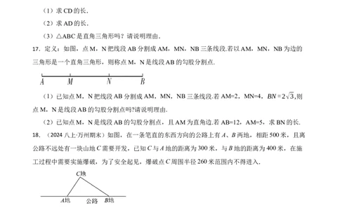 1.2一定是直角三角形吗(学生版)_北师大初中数学_8上-北师大版初中数学_初中数学北师大8上-2025秋季新版_第一套_03同步练习