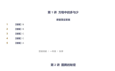 课本+自我巩固+课堂落实（答案）_《爱学习》小学初中数学和奥数资料_高斯数学爱学习课件_3奥数思维突破_高斯爱学习思维突破奥数1-6阶四季版12年级_1年级思维突破春秋寒暑课件_90