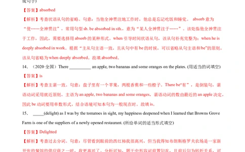 专题12特殊句式第12讲-特殊句式---2022年高考英语一轮复习讲练测（新教材新高考）（练）（教师版）_03高考英语_新高考复习资料_2022年新高考资料_2022年新高考英语一轮复习