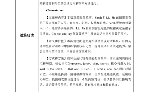 Unit4第2课时PartALet&rsquo;slearn&Chooseandsay(教学设计)英语人教PEP版四年级下册（新教材）_4下-新英语人教PEP版（2026持续更新）_01课件+教案+学习任务单+练习（更新完第4单元）_2教案