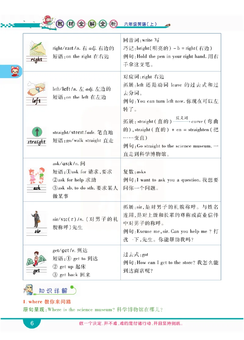小学教材全解全析-人教数英语6上_《教材全解》小学1-6年级_《小学教材全解全析》_1-6年级上册_英语