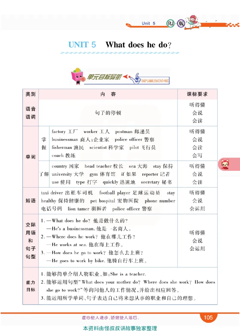 小学教材全解全析-人教数英语6上_《教材全解》小学1-6年级_《小学教材全解全析》_1-6年级上册_英语