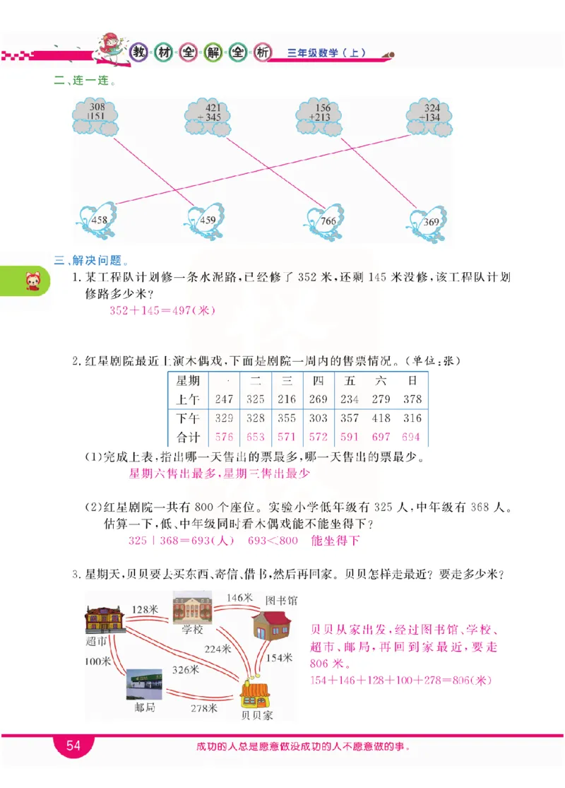 小学教材全解全析-人教数学3上_《教材全解》小学1-6年级_《小学教材全解全析》_1-6年级上册_数学