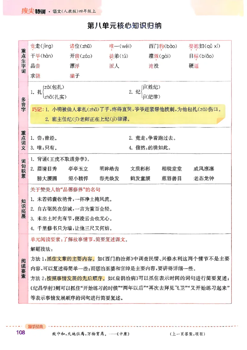 四年级语文人教版上册25秋《拔尖特训》_25秋《拔尖特训》小学语数英各版本_1-6年级语文人教版上册25秋《拔尖特训》_四年级语文人教版上册25秋《拔尖特训》