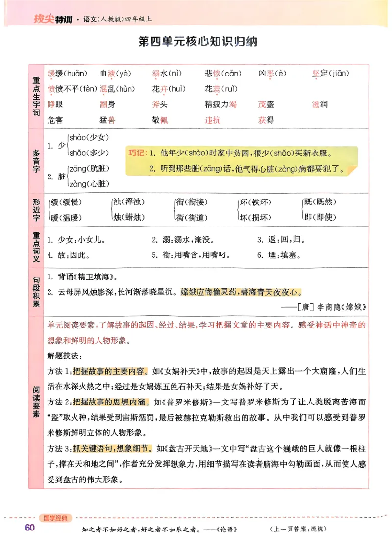 四年级语文人教版上册25秋《拔尖特训》_25秋《拔尖特训》小学语数英各版本_1-6年级语文人教版上册25秋《拔尖特训》_四年级语文人教版上册25秋《拔尖特训》